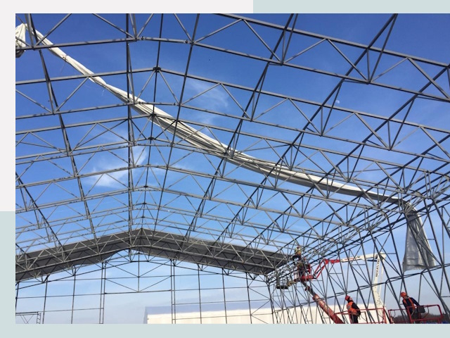 Шатровые ангары от 606 руб. в Кандалакше и Мурманской области