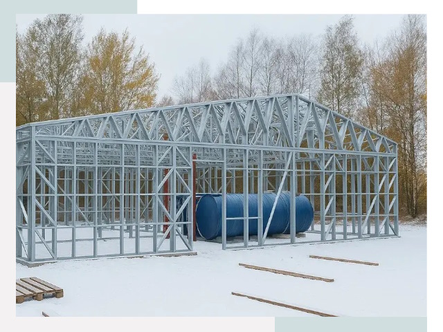 Металлические ангары в Кандалакше