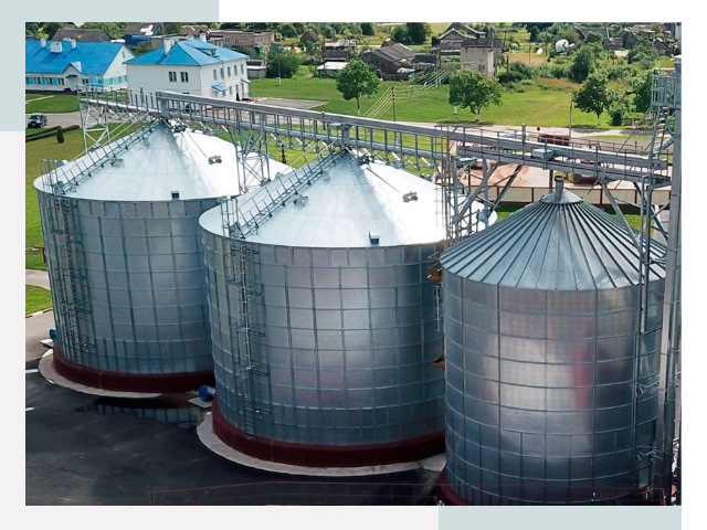 Металлические силосы в Кандалакше